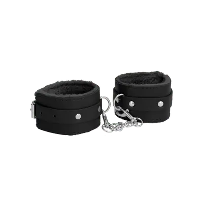 Plush Leather Handcuffs