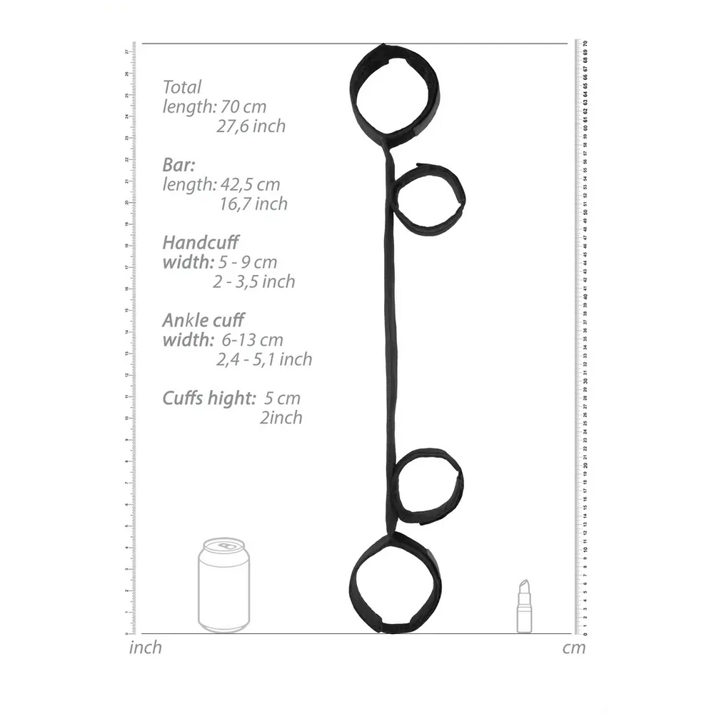 Spreader Bar with Hand and Ankle Cuffs - foto 6