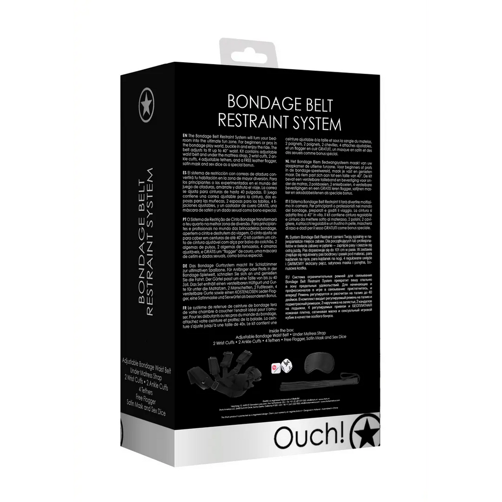 Ouch! - Bondage Riem Bedwang Systeem - foto 4
