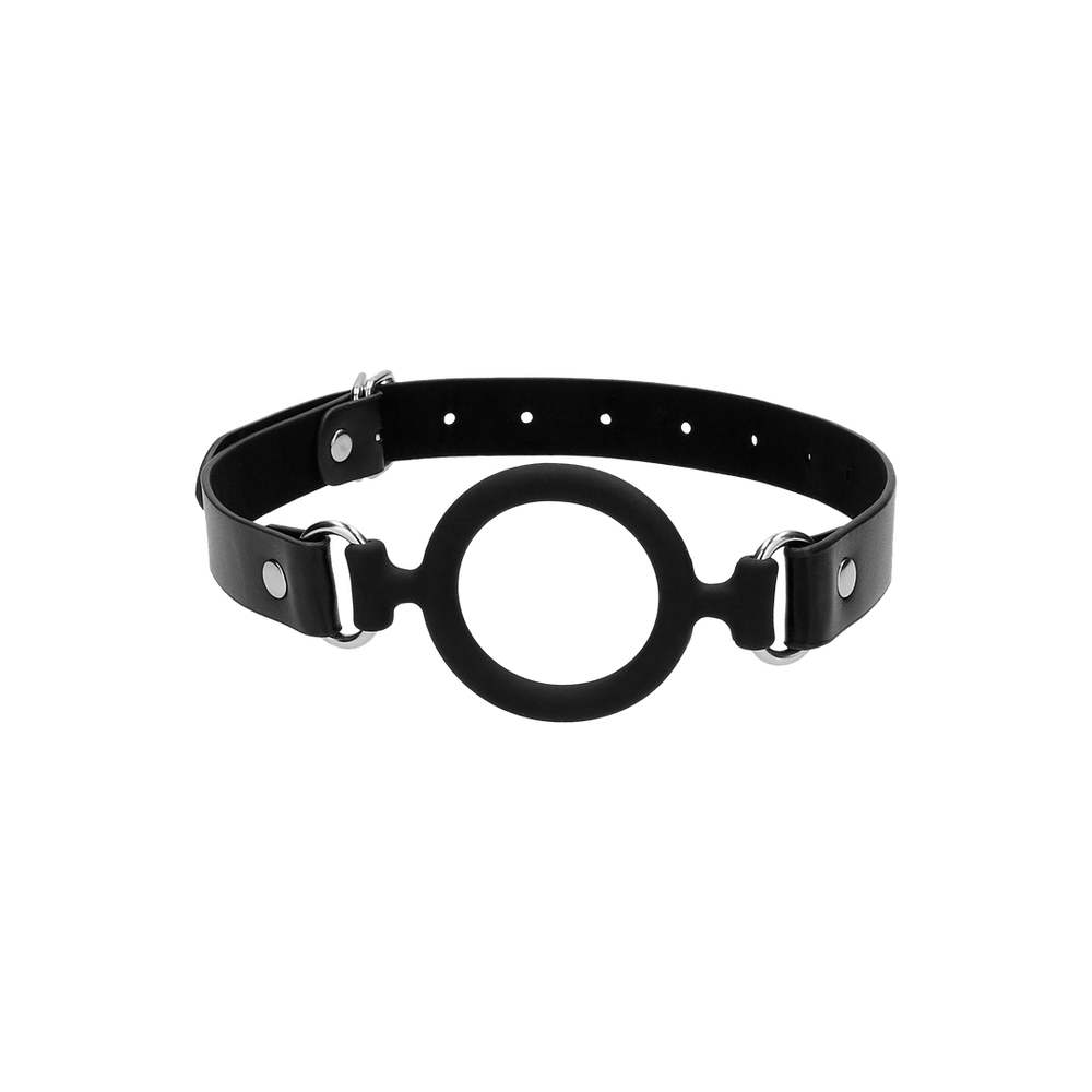Silicone Ring Gag with Leather Straps - foto 5