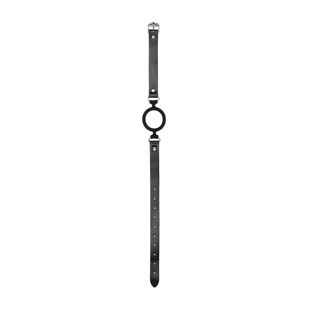Silicone Ring Gag with Leather Straps - foto 6