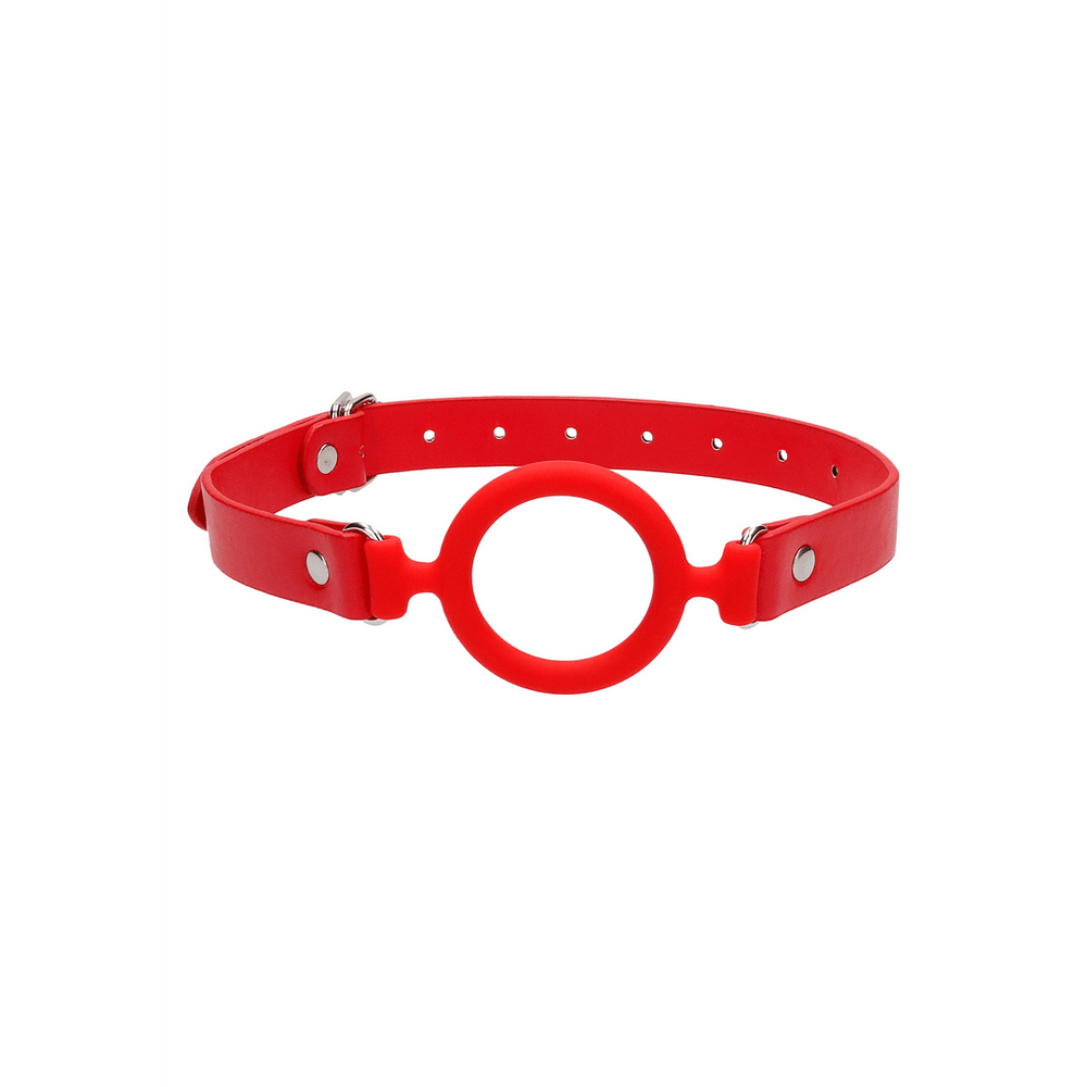 Silicone Ring Gag with Leather Straps - foto 12