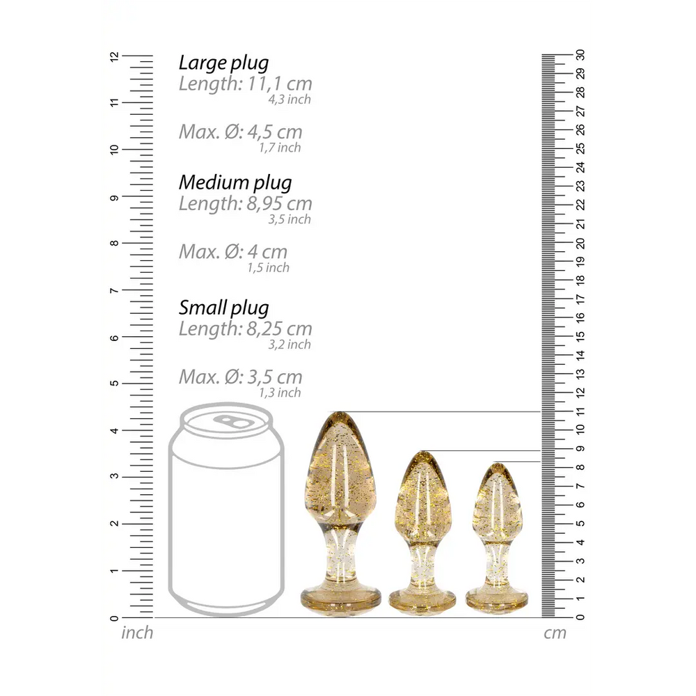 Ouch! - Acryl Butt Plug Set - foto 7