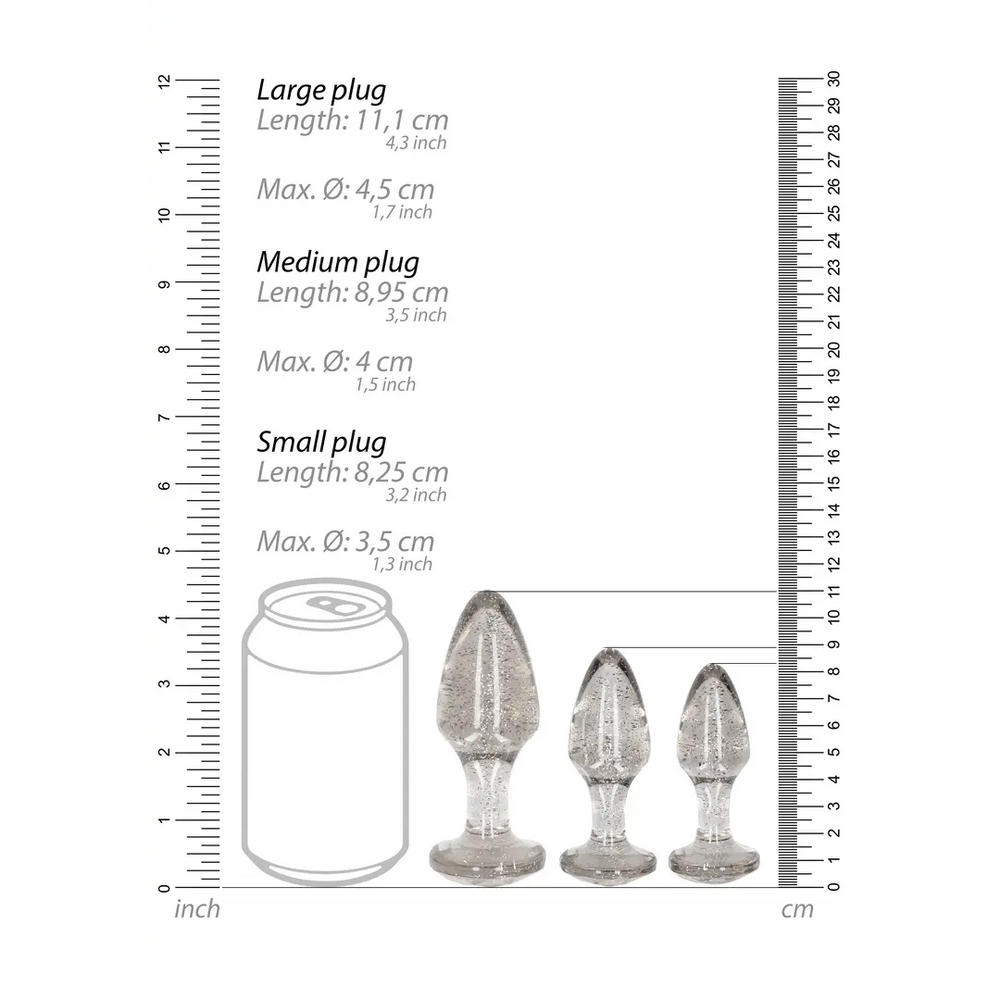 Ouch! - Acryl Butt Plug Set - foto 16