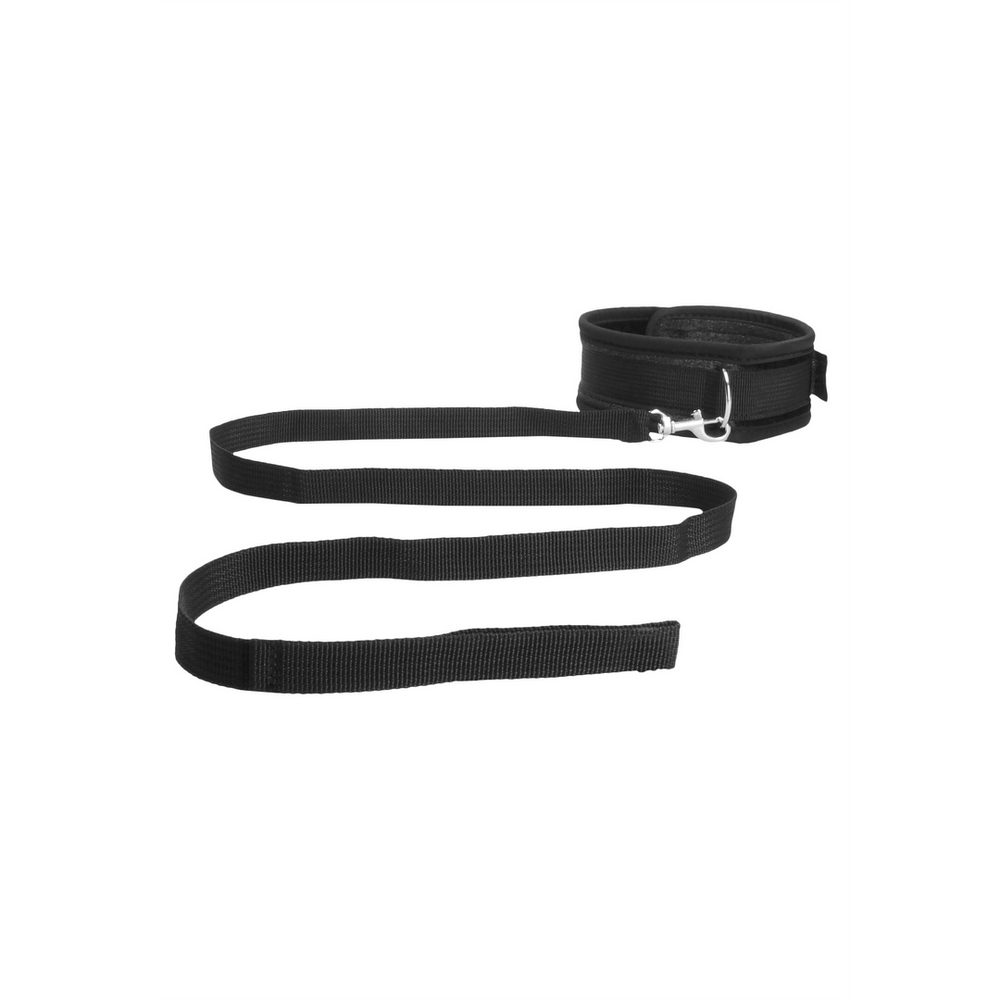 Velvet Adjustable Collar with Leash - foto 2