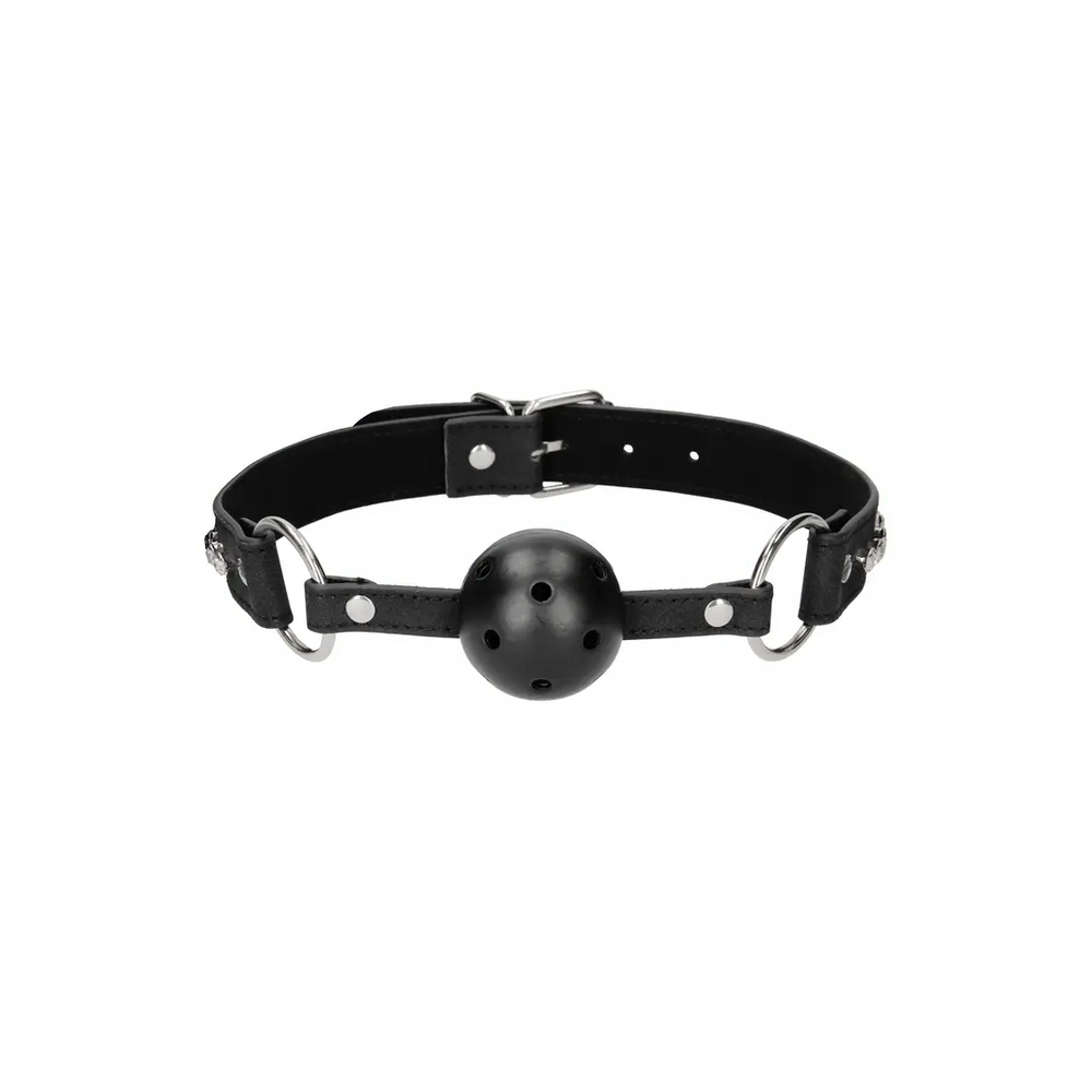 Breathable Ball Gag met Diamond Studded Straps - foto 2