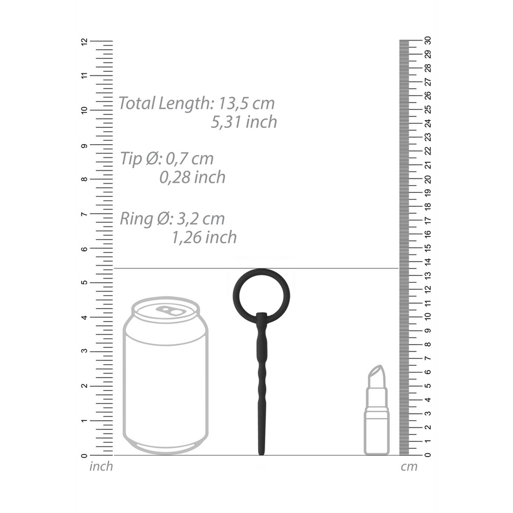 Silicone Penis Plug - 0.3 / 7 mm - foto 2