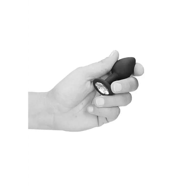 Silicone Butt Plug with Removable Jewelry - foto 4