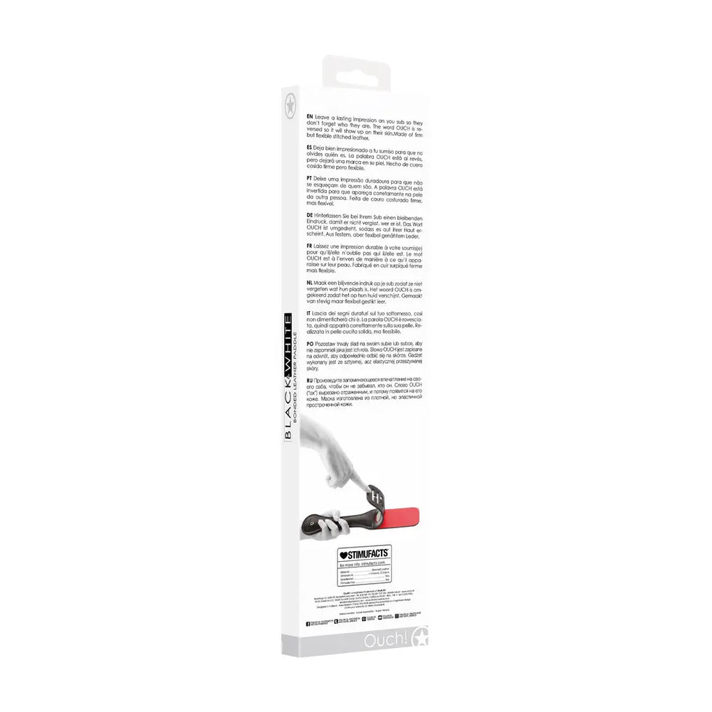 Ouch - Bonded Leather Paddle - foto 4