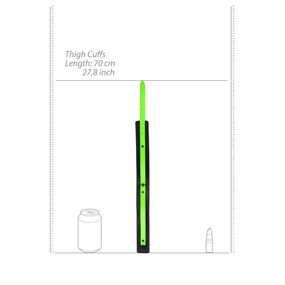 Dijbeenboeien met riem en handboeien - Glow in the Dark - foto 7