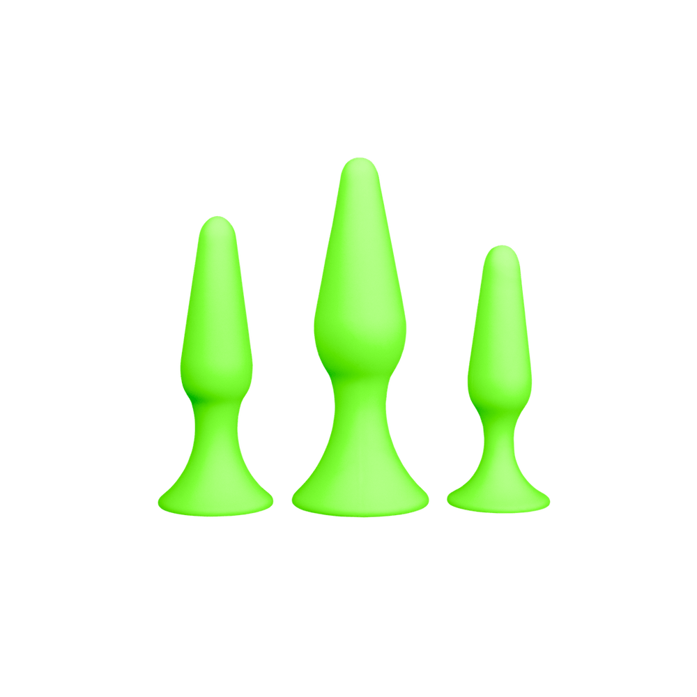 Butt Plug Set - Glow in the Dark