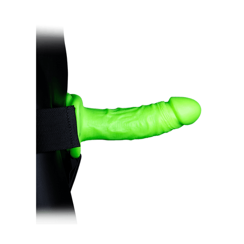 Realistic Strap-On Harness - Glow in the Dark - 7 / 18 cm