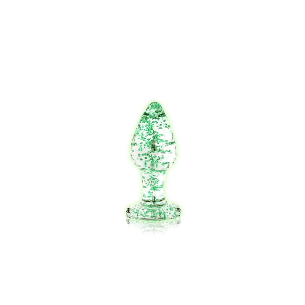 Glass Butt Plug - Glow in the Dark