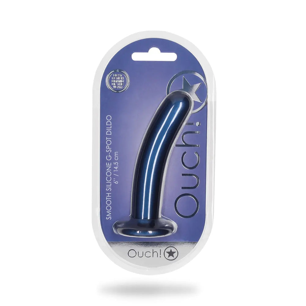 Smooth Silicone G-Spot Dildo - 6'' / 14,5 cm - foto 11