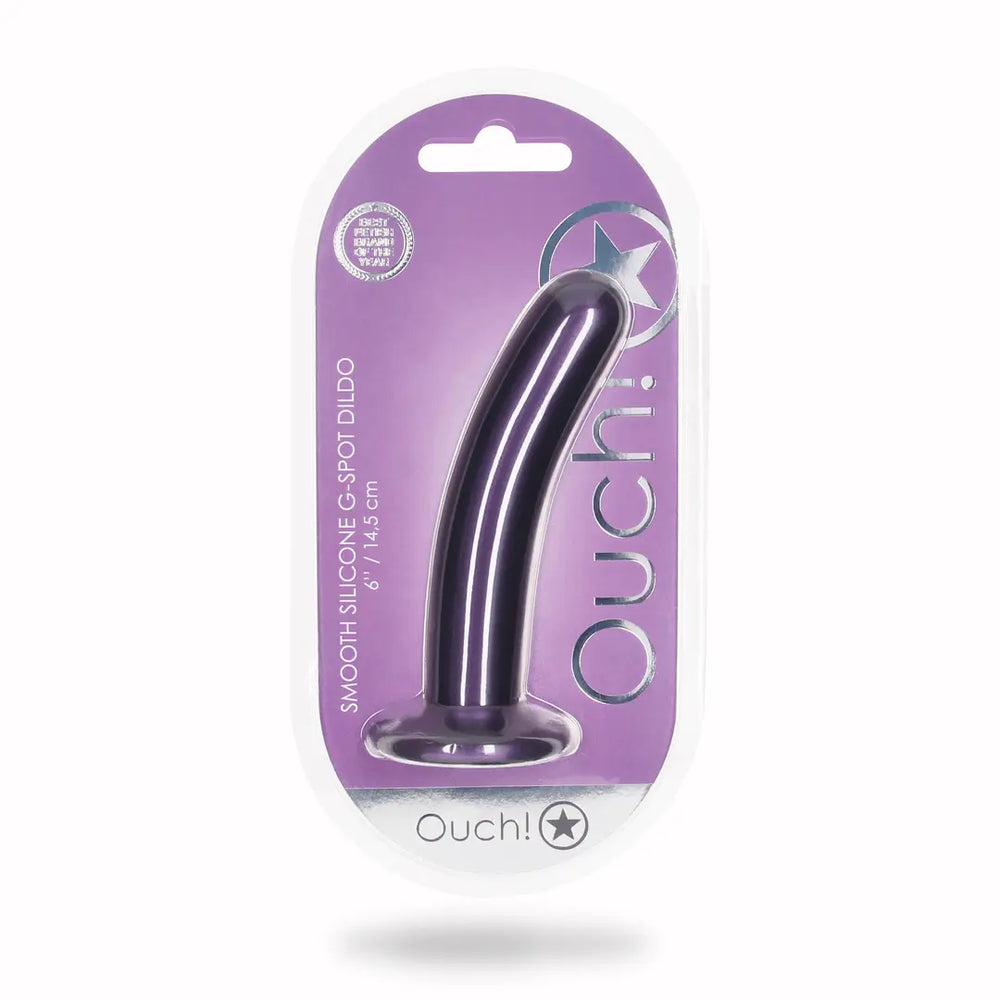 Smooth Silicone G-Spot Dildo - 6'' / 14,5 cm - foto 17