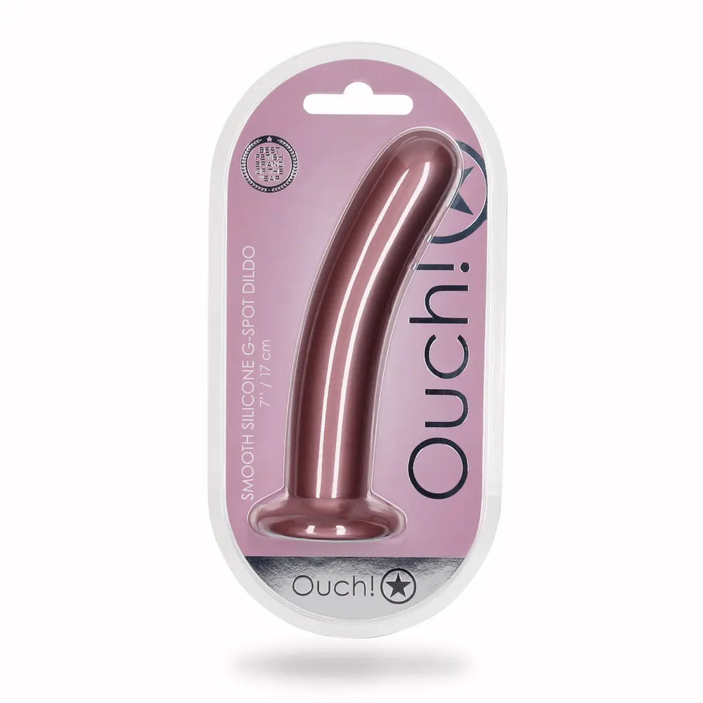 Smooth Silicone G-Spot Dildo - 7'' / 17 cm - foto 20