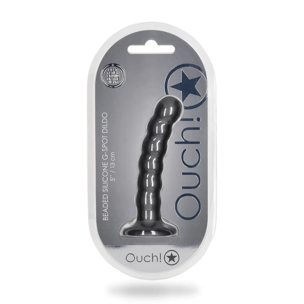 Beaded Silicone G-Spot Dildo - 5'' / 13 cm - foto 3