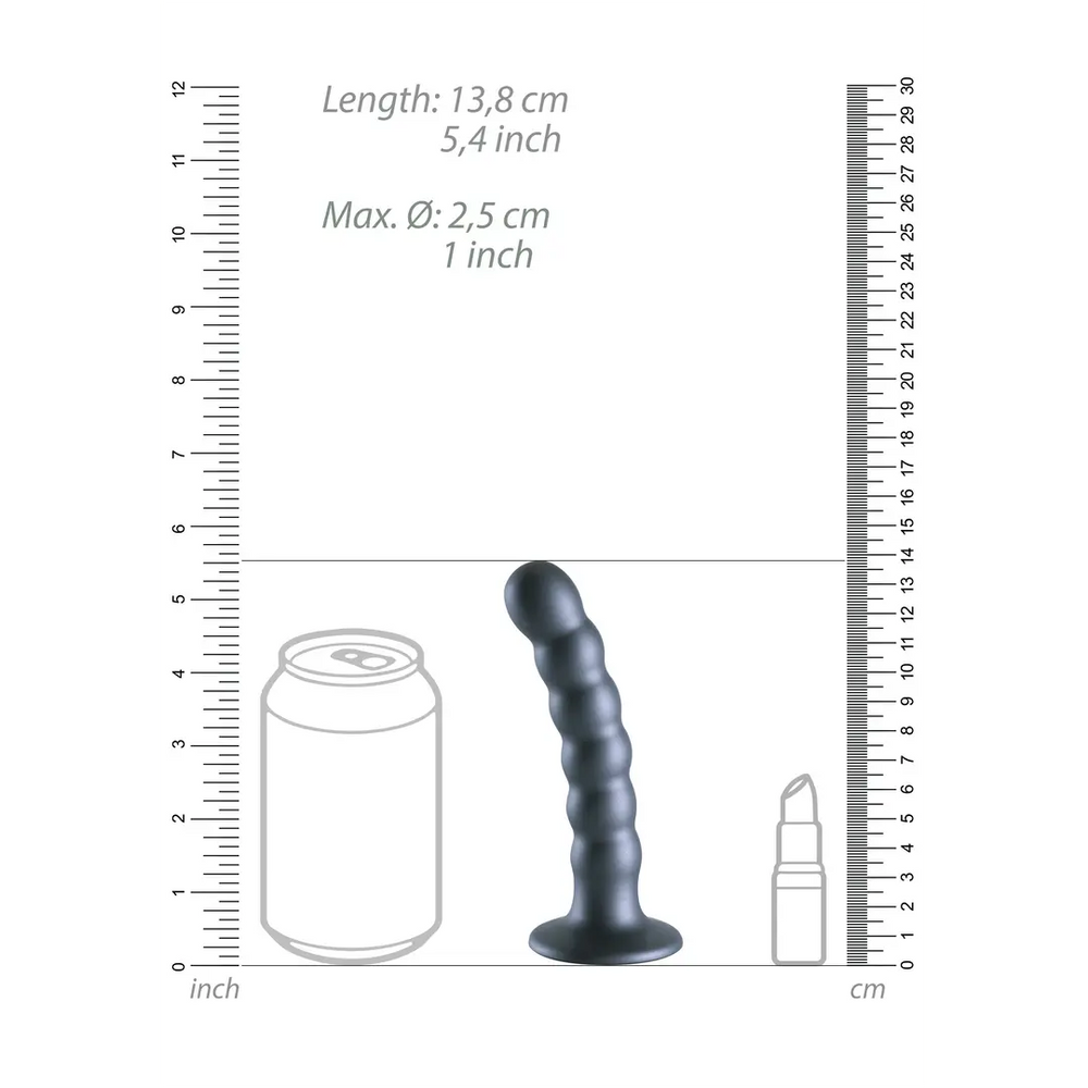 Beaded Silicone G-Spot Dildo - 5'' / 13 cm - foto 8