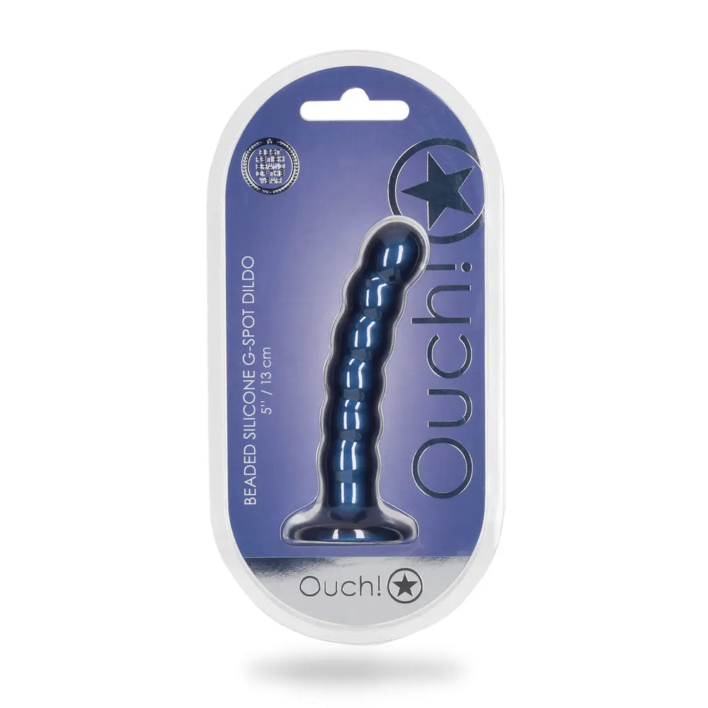Beaded Silicone G-Spot Dildo - 5'' / 13 cm - foto 17
