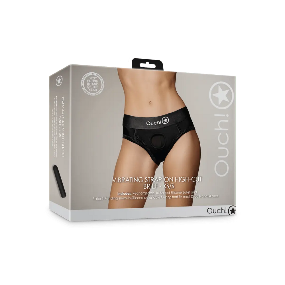 Vibrating Strap-on High-cut Brief - foto 3