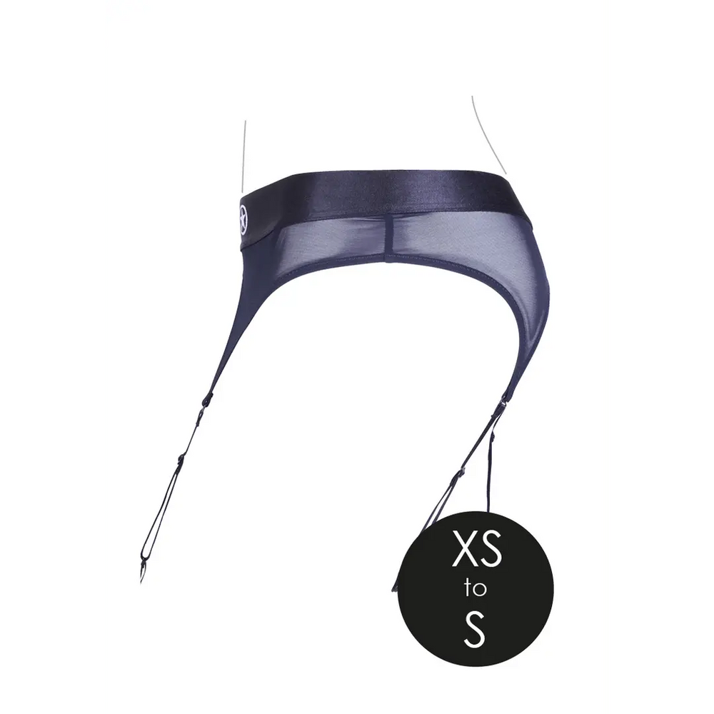 Vibrating Strap-on Thong with Adjustable Garters - foto 2