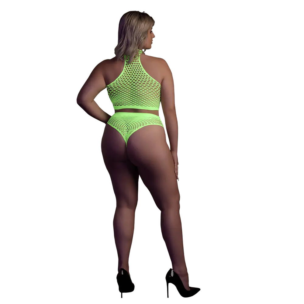 Ouch! - 2-delige Lingerie set - Neon - foto 6