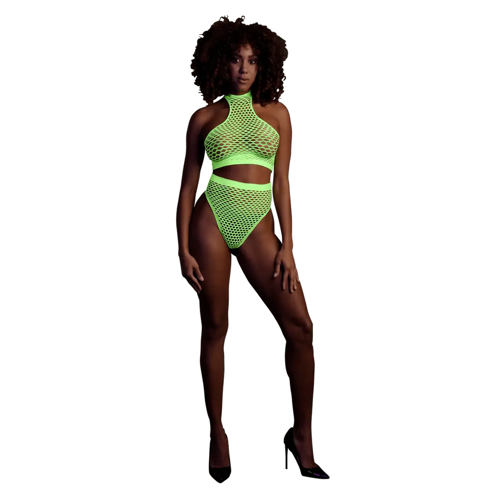 lingerie set neon