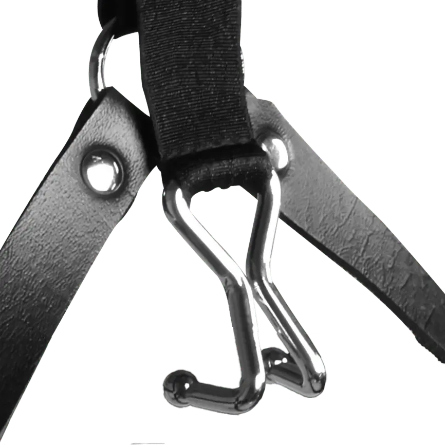 BDSM Masker met Spider Gag & Neushaken - foto 6