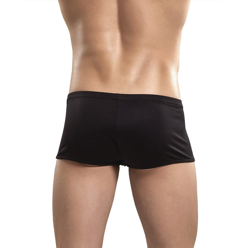 Ritsbroek met Rode Cockring - Zwart