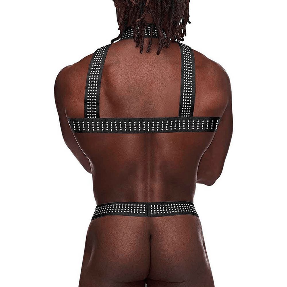 Elastic Harness with Studs - One Size - Black - foto 3