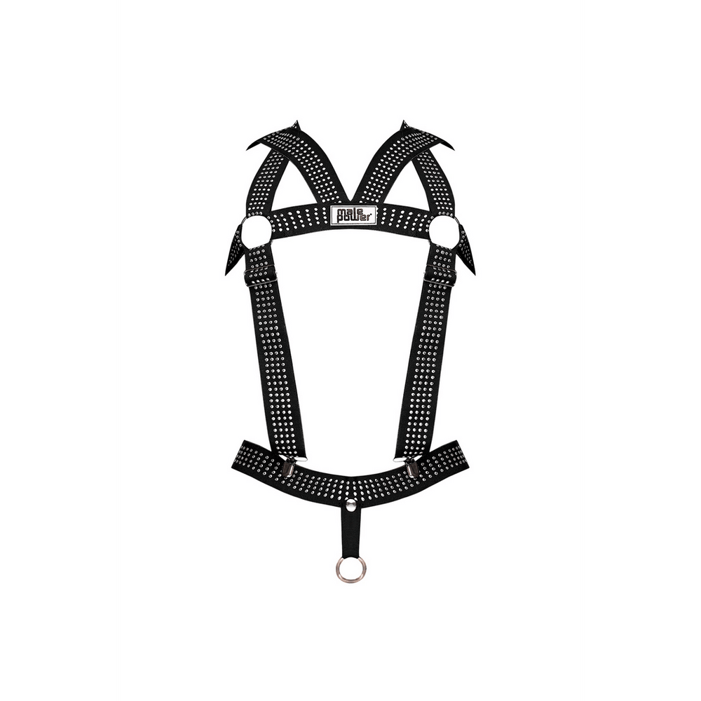 Elastic Harness with Studs - One Size - Black - foto 4