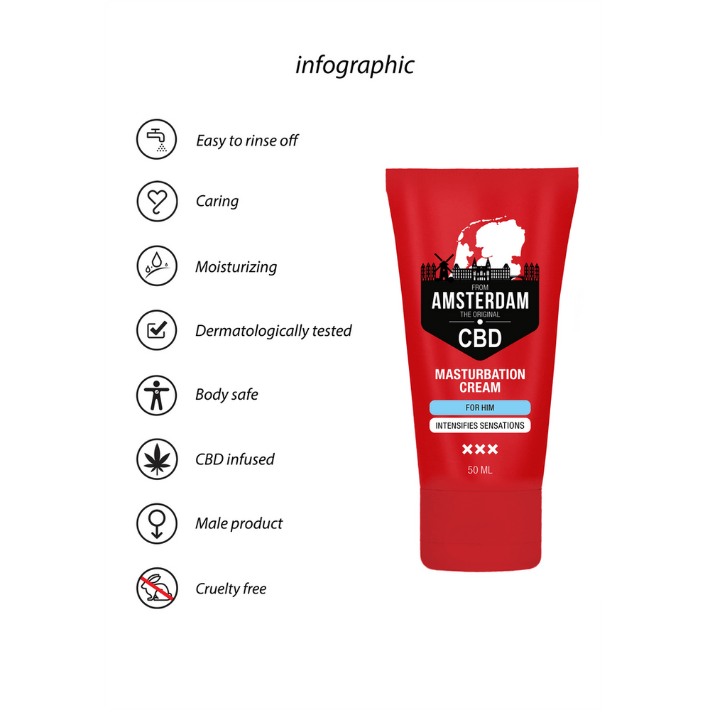 From Amsterdam - Masturbatie crème voor hem - 50 ml - foto 6
