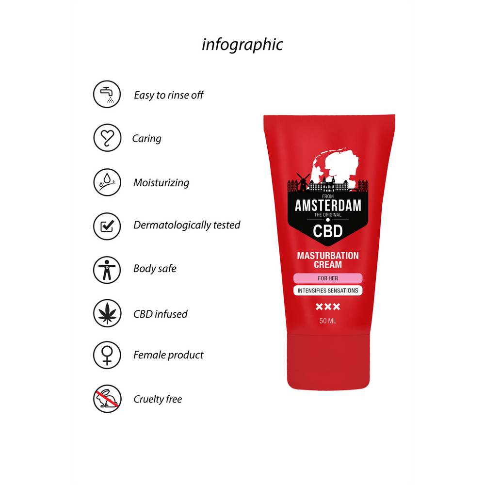 From Amsterdam - Masturbatie crème voor haar - 50 ml - foto 7