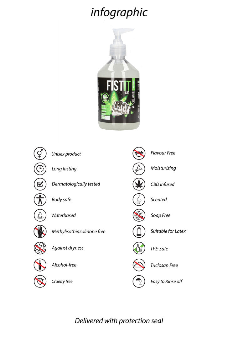 CBD Glijmiddel - 500 ml - Pomp