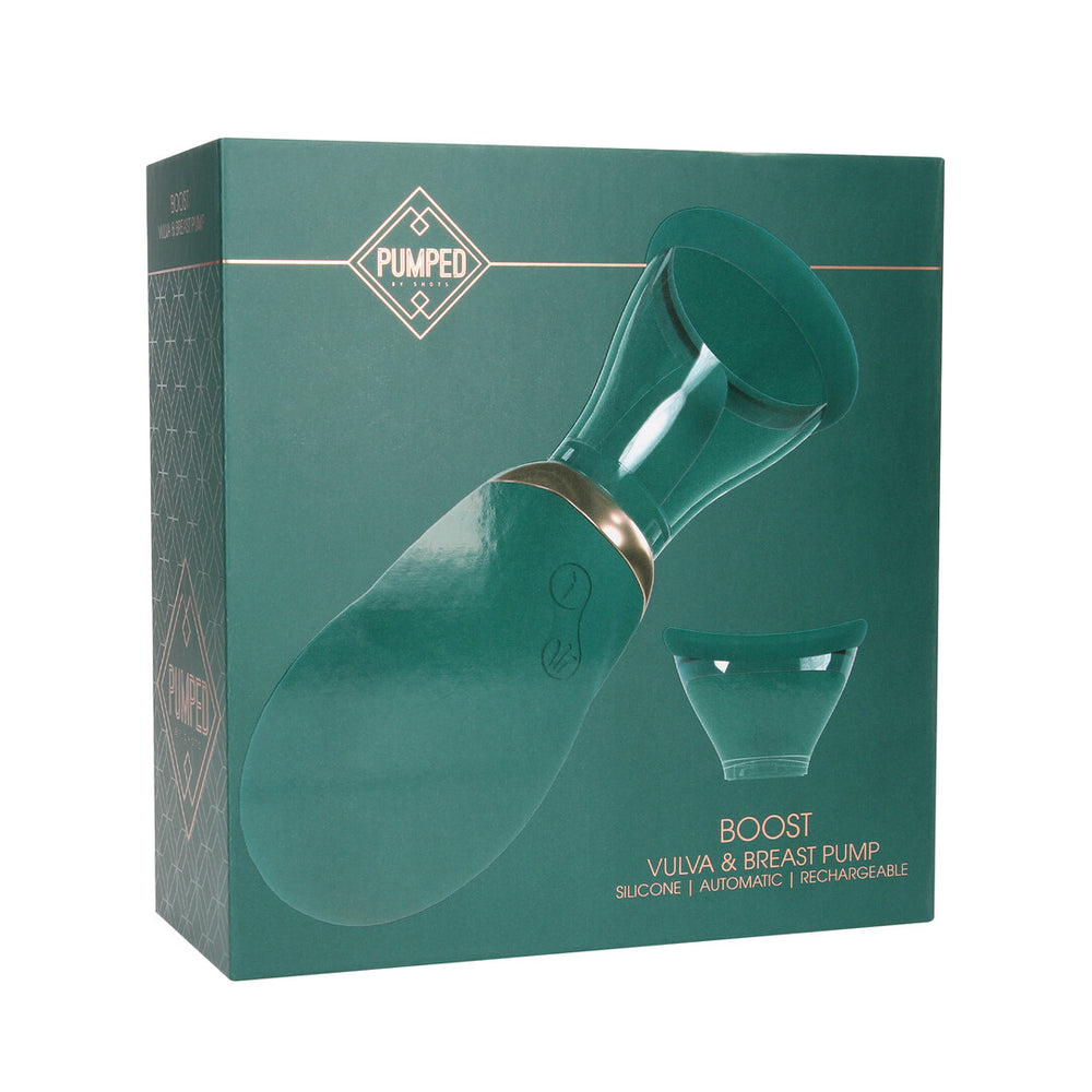 Boost - Oplaadbare Vulva- en Borstpomp - Bosgroen