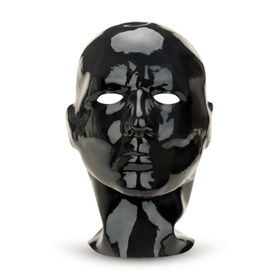 Latex masker - zwart