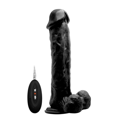 Vibrating Realistic Cock with Scrotum - 11 / 28 cm
