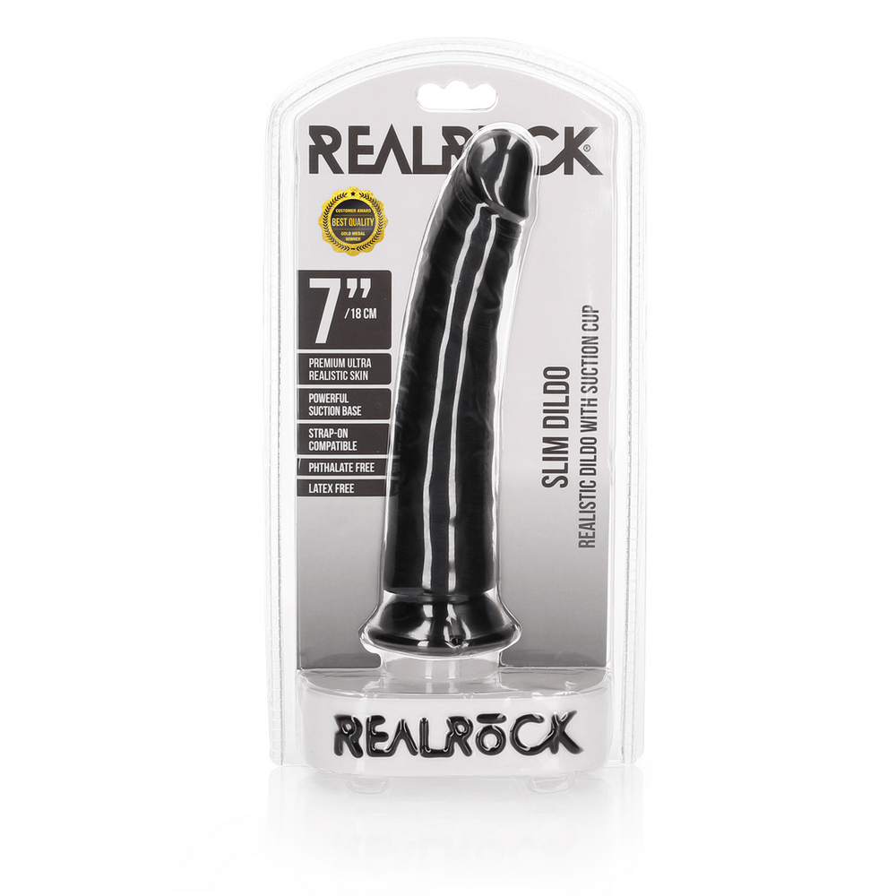 Slim Realistic Dildo with Suction Cup - 7 / 18 cm - foto 3