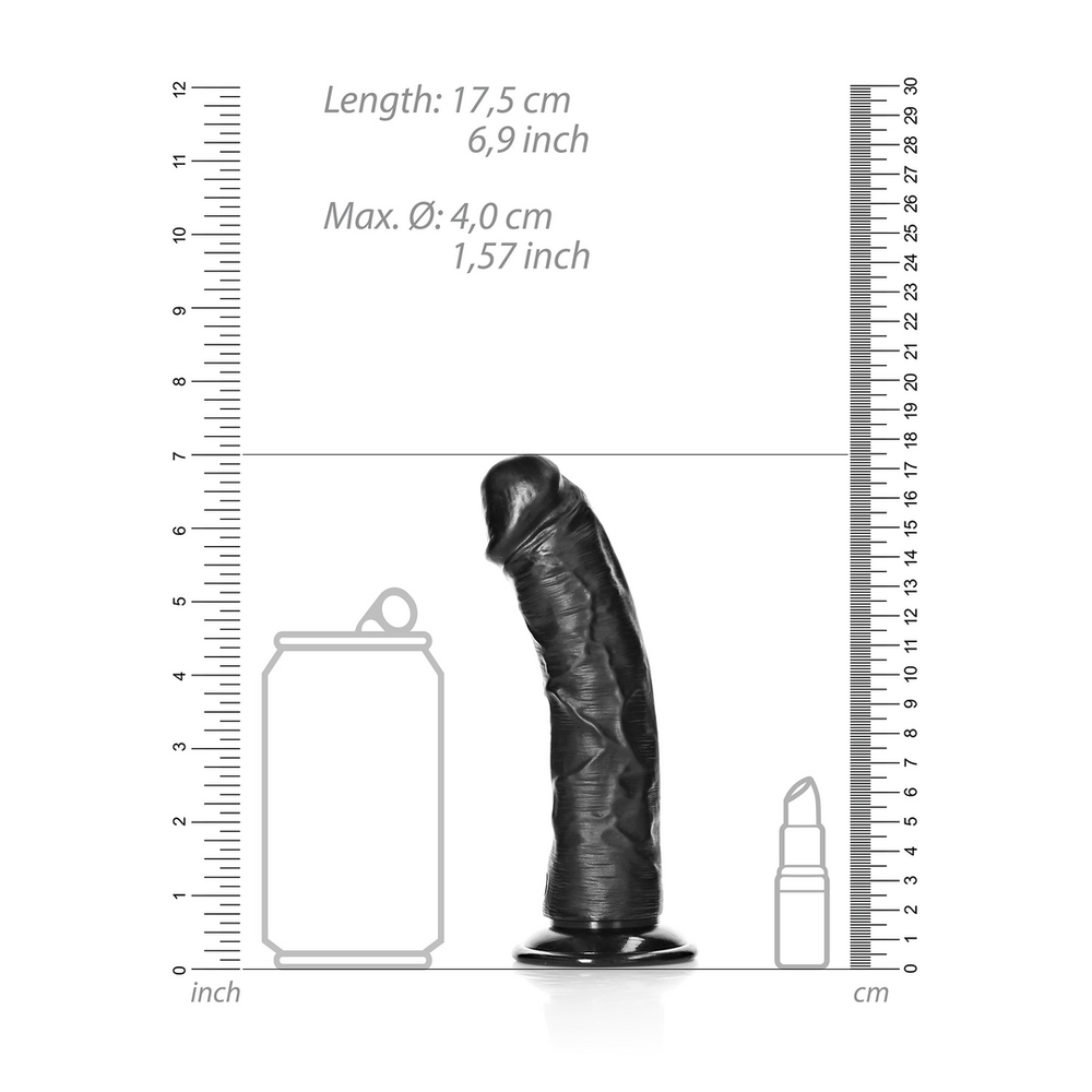 Curved Realistic Dildo with Suction Cup - 6 / 15,5 cm - foto 7