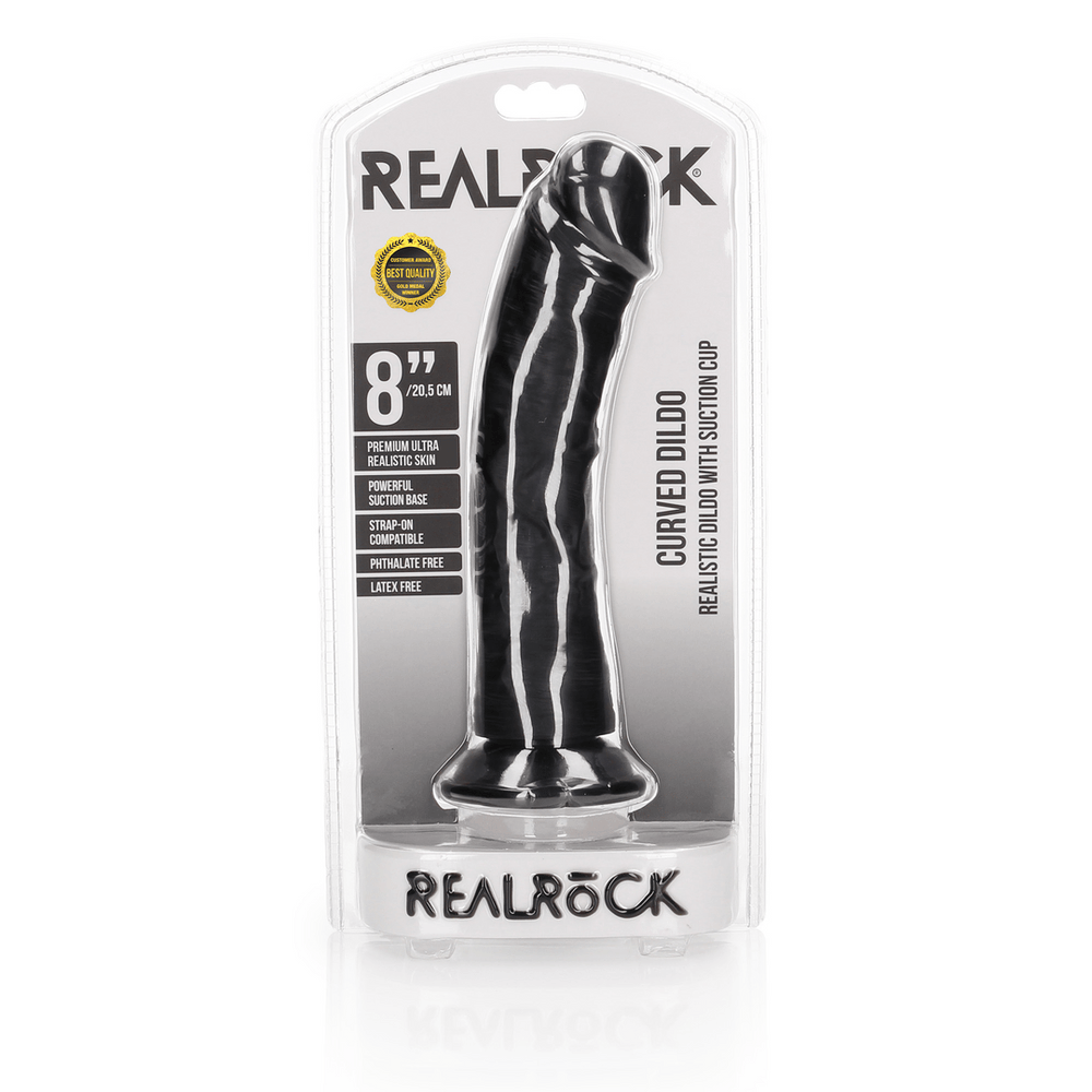 Curved Realistic Dildo with Suction Cup - 8 / 20,5 cm - foto 3