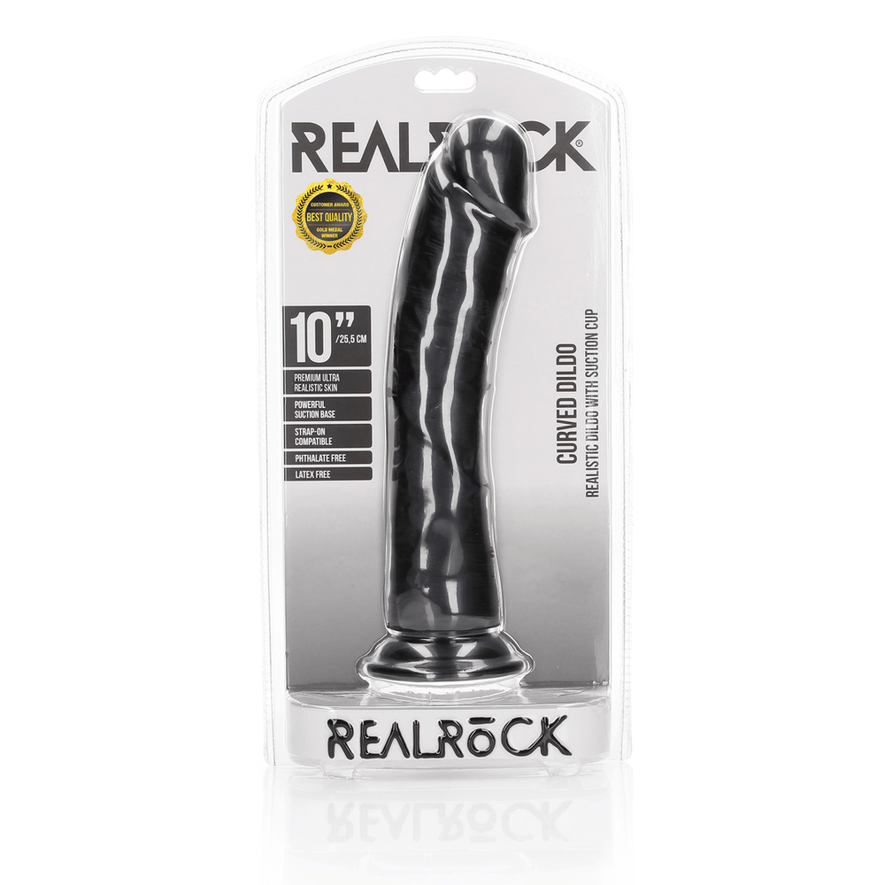 Curved Realistic Dildo with Suction Cup - 10 / 25,5 cm - foto 3
