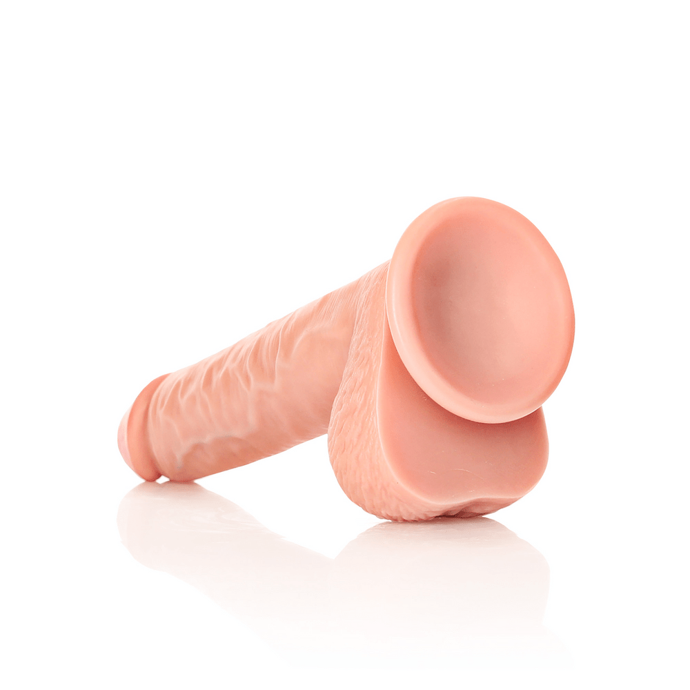 Straight Realistic Dildo with Balls and Suction Cup - 10 / 25,5 cm - foto 6