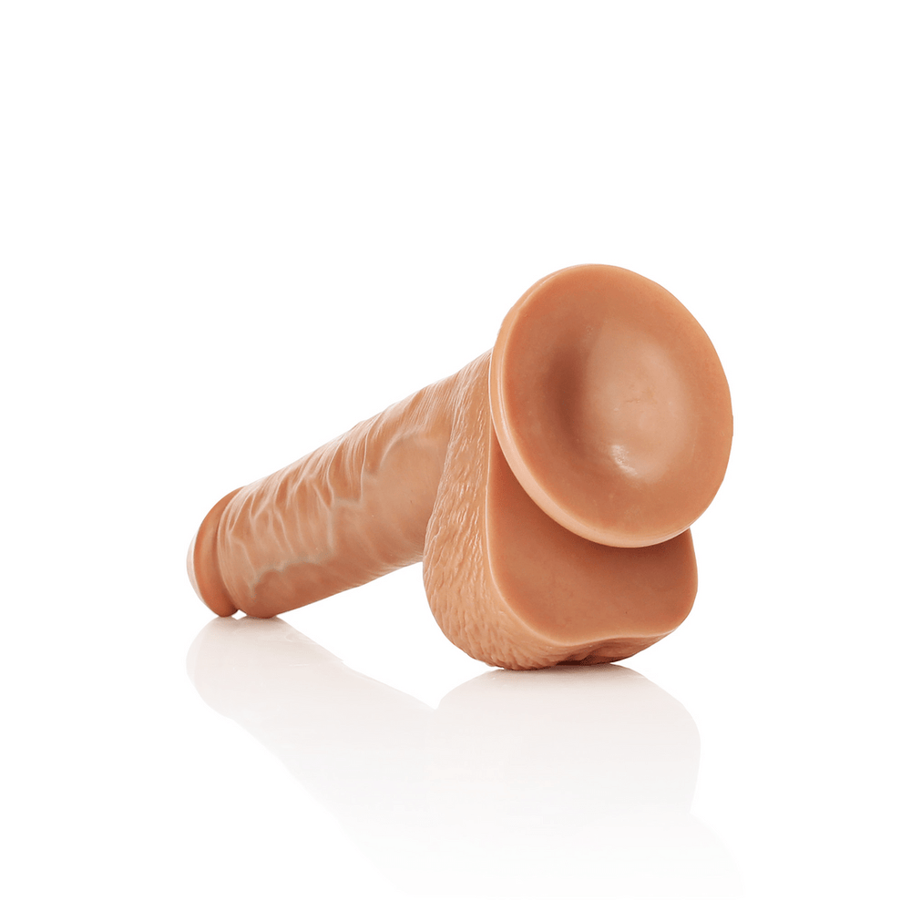 Straight Realistic Dildo with Balls and Suction Cup - 10 / 25,5 cm - foto 17