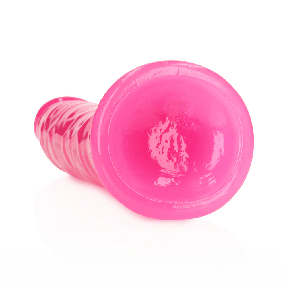 Slim Realistic Dildo with Suction Cup - Glow in the Dark - 9'' / 22,5 cm - foto 8