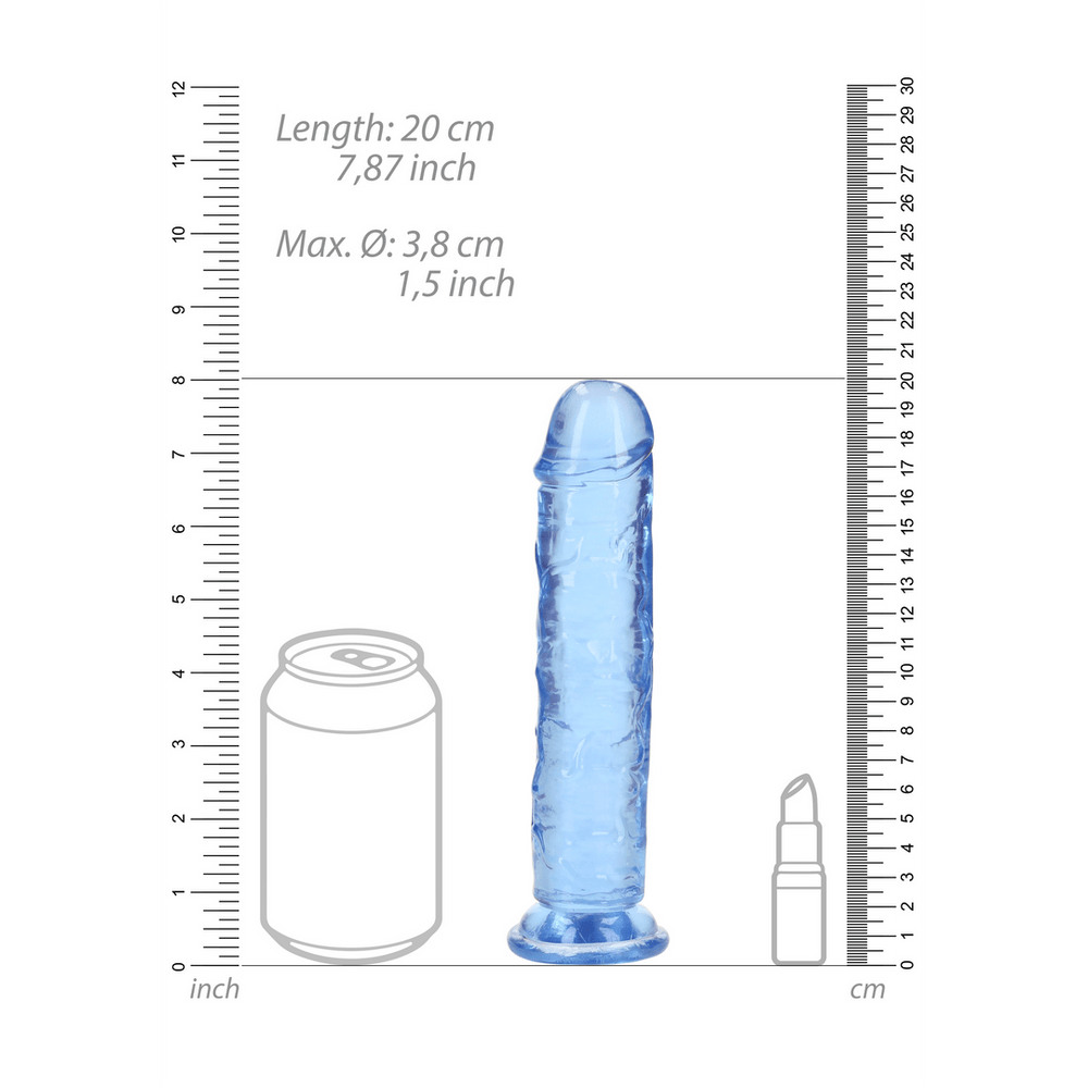 Crystal Straight - Realistische Dildo Met Zuignap - 18 cm - foto 19