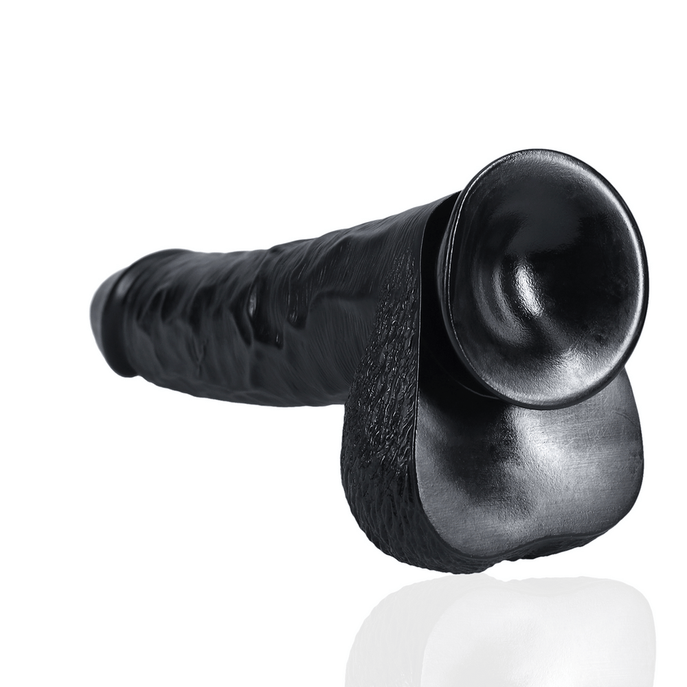 Extra Large - Rechte Dildo met Ballen - 33 cm - foto 18