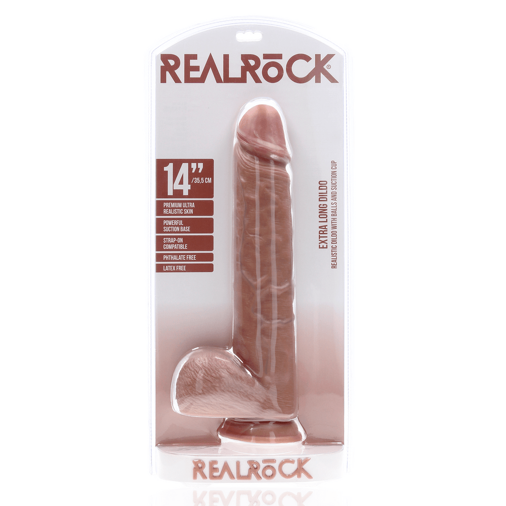 Extra Large - Dildo met Ballen - 35,5 cm - foto 6