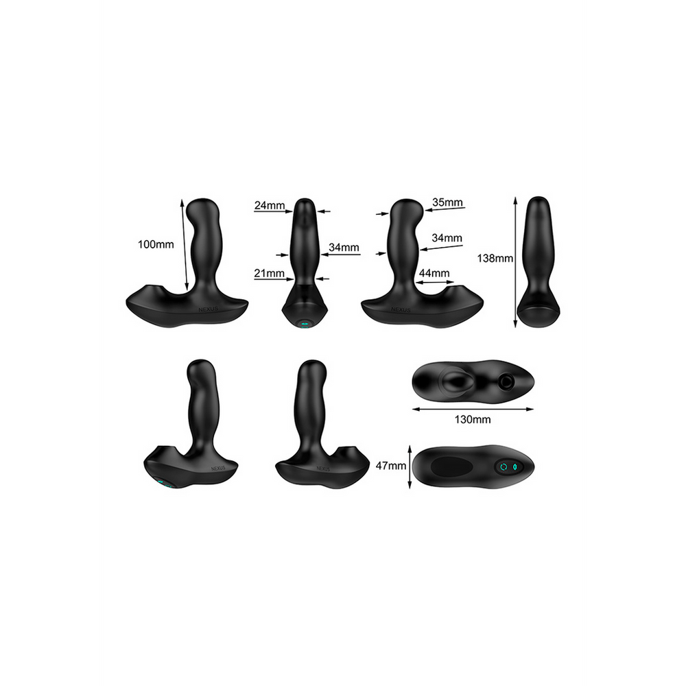 Revo Air - Rotating Prostate Massager with Suction and Remote Control - foto 2