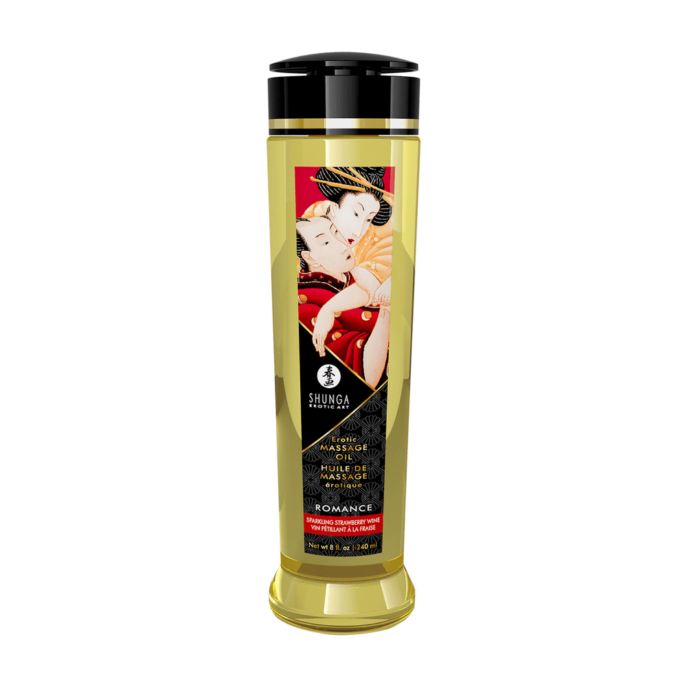 Erotic Massageolie - Strawberry Sparkling Wine - 240 ml - foto 2