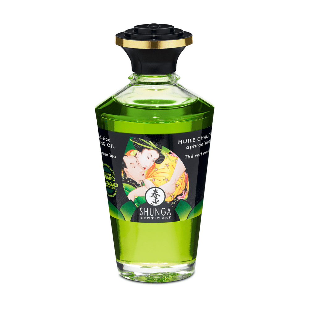 Verwarmende Massageolie - Exotic Green Tea - 100 ml - foto 2
